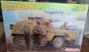 Dragon 1/35 German SdKfz.250/8 w/7.5cm K.51 L/24 6425, Open Box, Complete