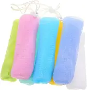 minkissy 7pcs Foaming Soap Soap Scrubber Pouch Net Shower Exfoliating Bath Soap Pouch Soap Saver Maker Handmade Soap Foaming Storage Cleanser Soap Tool Pp