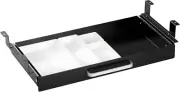 Under Desk Drawer Organizer 54Cm with 4 Plastic Divider Trays, Sliding Pull-Out