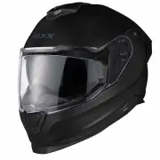 Y.100R Full Black Matt Full Face Helmet