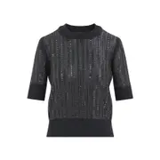 [Ermanno Scervino] Ermanno Scervino-Grey Virgin Wool Pullover-Donna M STAND