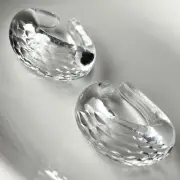 Baccarat Edo Kiriko Creole Limited Edition Crystal Ear Cuff