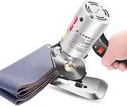 SUZLAZYR Fabric Cutter, Electric Rotary Fabric Cutting Machine Cordless Electric Scissor 30Mm Cutting Thickness for Multi-Layer Cloth Fabric Leather