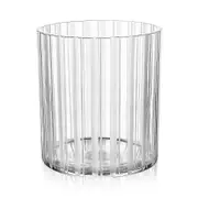 Orrefors Cut In Number Stripes Vase, Medium