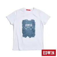 在飛比找蝦皮商城優惠-EDWIN 人氣復刻款 牛仔印花LOGO短袖T恤(白色)-女