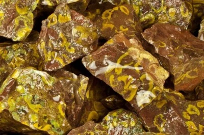 1 lb Leopard Jasper Rough Stones-Natural Crystal Mineral Rock Specimens Tumbling