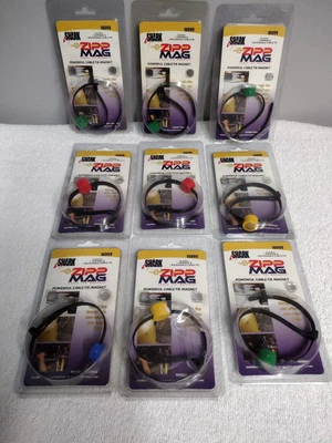 (9) MAGNETIC REUSABLE ZIP TIES BY SHARK ZIPP MAG CABLE TIE MAGNETS
