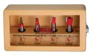 NEW FREUD 89-650 ROUTER BIT 4PC undersize plywood BIT DOOR SET WITH CASE 4187324