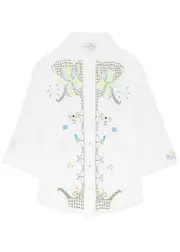 Forte_forte Eden Embroidered Voile Shirt - White - 1 (UK 8 / S) 1 (UK 8 / S)