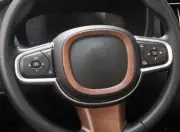 For Volvo XC90 2016-2024 Peach Wood Grain Steering Wheel Horn Button Ring Trim (for: Volvo)