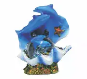 Dolphin In Clam Shell Water Ball 35mm Glitter Dolphins Desk Accessories Gifts Wa
