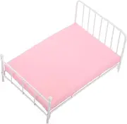 Realistic Mini Dollhouse Bed Iron Frame for Dollhouse Bedroom Scene Creative Play