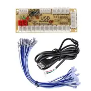 Zero Delay Arcade USB Encoder With USB/Wire Cable For Mame Jamma DIY PC Game a