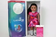 American Girl Doll Luciana Vega w/pierced ears, earring set, & Book Retired NIB