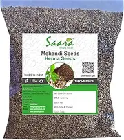 Saara HERBAL FRESH Dried Mehandi Seeds, 800g,Henna Seeds, Maruhtani Seeds, Lawsonia Inermis, Mehendi Beej, (Pack of 8 X 100gm)
