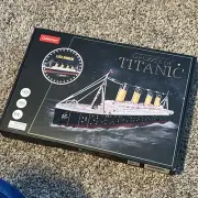 CubicFun 3D Puzzles for Adults - LED Titanic 35'' Large Ship - New Home Desk ...