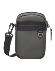 [Armani Exchange] Tulum Faux Leather Shoulder Bag in Grey