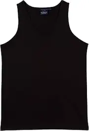 [Biggie Talls] Mens 3 Pack Singlets Big & Tall Size 5XL Black