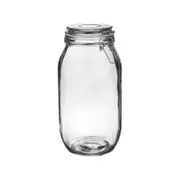 Argon Tableware Glass Storage Jar with Airtight Clip Lid - 2 Litre