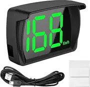 SRLWMYI GPS Speedometer With LED Display for Cars, Large Font Heads Up Display Digital Speedometer Real-Time Car Speed Limit Alert USB Plug & Play for Truck Motorcycle, Clear & Accurate