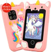 Kids Smart Phone Toy Dual Camera Unicorn Design Music Games Learning Gift Ages 3