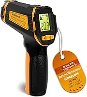 Infrared Thermometer Digital Temperature Gun Laser Meat Thermometer for Cooking, Food, Pizza Ovens, Grilling, Engine, Candy, Laser Griddle, Indoor HVAC Refrigerator Tool -58°F to 1112°F (-50℃~600℃)