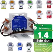 Printtastisch Shelly DIN Rail Holder Without Extension for 29 Shelly Relays: Plus 1, 1 Mini Gen3, Plus 1PM, 1PM Mini Gen3, Plus 2PM, 2.5, RGBW 2, PM Gen3, DIN Rail Holder, Electrical Installation