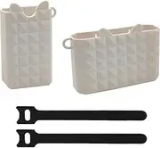 Derwrtup Silicone Phone Holder for Beach Bag | Phone Holder for Bag,Silicone Case Insert Accessories - Bag Accessories 2 Sets Pouch for Keys, Sunglasses, Headphones, Cosmetics