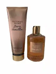 VICTORIA SECRET Bare Vanilla Fragrance Body Lotion & Body Wash 2 pc Set NEW