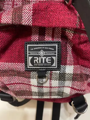 「 二手包 」 RITE 三用包（紅格紋）180