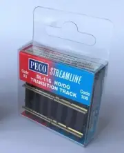SL-116 PECO Streamline HO/OO Transition Track Code 83 to Code 100