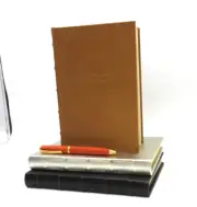 Personal Record: A Lifetime Memoir Heirloom Quality Journal Levenger $79 TAN