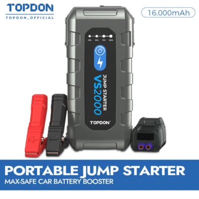 TOPDON VS2000 2000A Jump Starter Portable Battery Booster Jumper Box Power bank