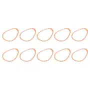 4.72" Ball Bead Chains with Connectors for Key Chains DIY Crafts, 36Pcs Orange