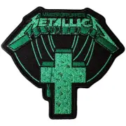 Metallica Master Of Puppets Green Cross Shaped Patch Official Band Merch