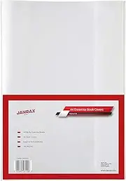 Janrax Pack of 10 A4 Clear Exercise Book Covers by