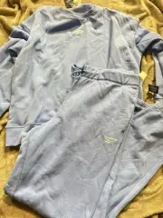 Reebook blue pant and top to the core creweneck sz xl nwt