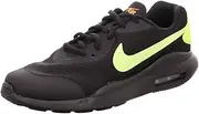 [Nike] Boys' Oketo Air Max Casual Sneakers (7, Black/Volt-Total Orange)
