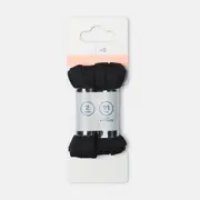 2 Pack Flat Laces - Black
