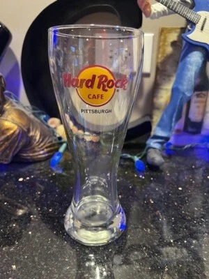Hard Rock Cafe Souvenir Pilsner Glass PITTSBURGH RARE!