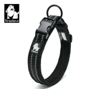 Truelove Adjustable Mesh Padded Pet Dog Collar 3M Reflective Nylon Dog Collar Durable Heavy Duty for all breed all weather 8size