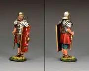 KING & COUNTRY ROMAN EMPIRE ROM048 AT ATTENTION ROMAN LEGIONARY WITH GLADIUS
