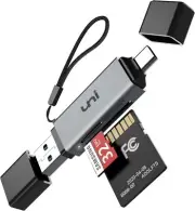 High-Speed USB C to Micro SD Card Adapter USB 3.0 Dual Slots, Memory Card Reader
