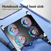 New Laptop Notebook Cooler Base Stand Foldable Cooling Pad Portable LED 4 Fans