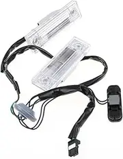 Jodriva 95961097 Rear Car License Plate Light Lamp Trunk Release Switch Lock Tailgate Lid Button, for Chevrolet, for Chevy, for Cruze, for Orlando Car Boot Latch Lock