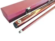 BURGUNDY 57 Inch Graphite Pool Snooker Billiard Cue and Case Holiday Gifts