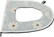 Uonlytech Cushion Toilet Seat Padded Lid Cover for Bathroom Soft Cotton Washable and Stylish