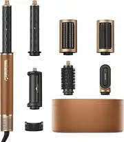 dreame AirStyle Pro, 7-in-1 Hair Styler, Fast Drying, 2 Curling Barrels, Volumizing Hair, Smoothing Brush, Reduce Frizz, Leather Package, Airflow Styling, Magnetic Design