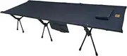 Willkon 2.75kg Ultralight Adjustable Aluminum Frame Camping and Hiking Cot with 2 Height Settings, Portable Design, and Tear-Resistant 900D Oxford Fabric (Black)