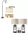 EDISHINE Dimmable Floor Lamp, Farmhouse Table Lamp for Living Room, Bedroom